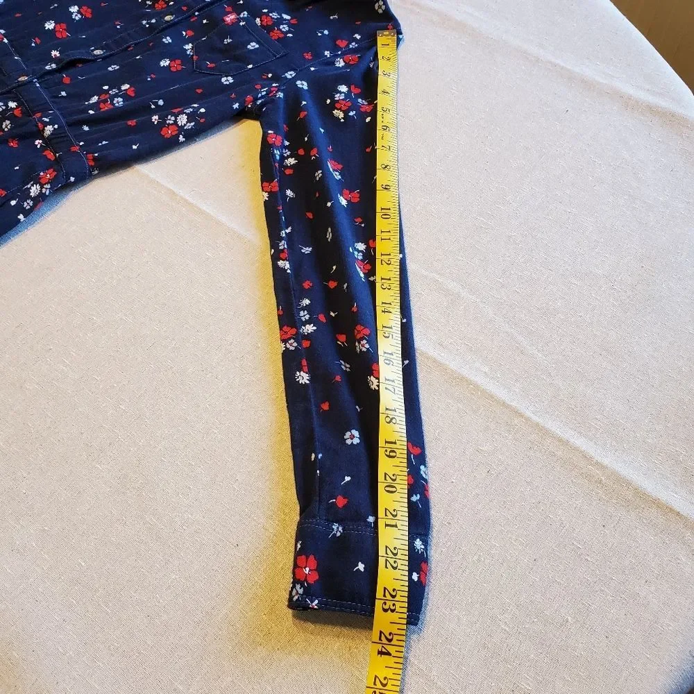 Levi's Navy Dress with Petite Floral Pattern Size L (12-13 yrs)